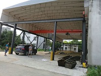 立柱式電動(dòng)伸縮篷房